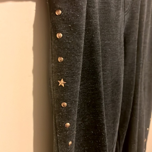 S/M Vintage Hanana Women Cosy Side GoldenBeads Comfy Stretchy Pants ElasticWaist - Picture 7 of 9